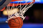 Basketball ball and hoop
